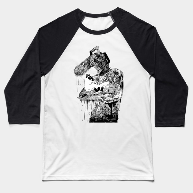 I love cats Baseball T-Shirt by JamesCMarshall